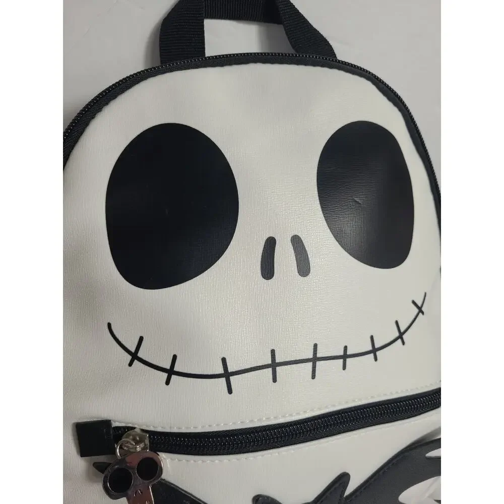 Disney Jack Skellington Mini Backpack Nightmare Before Christmas Black White Bat